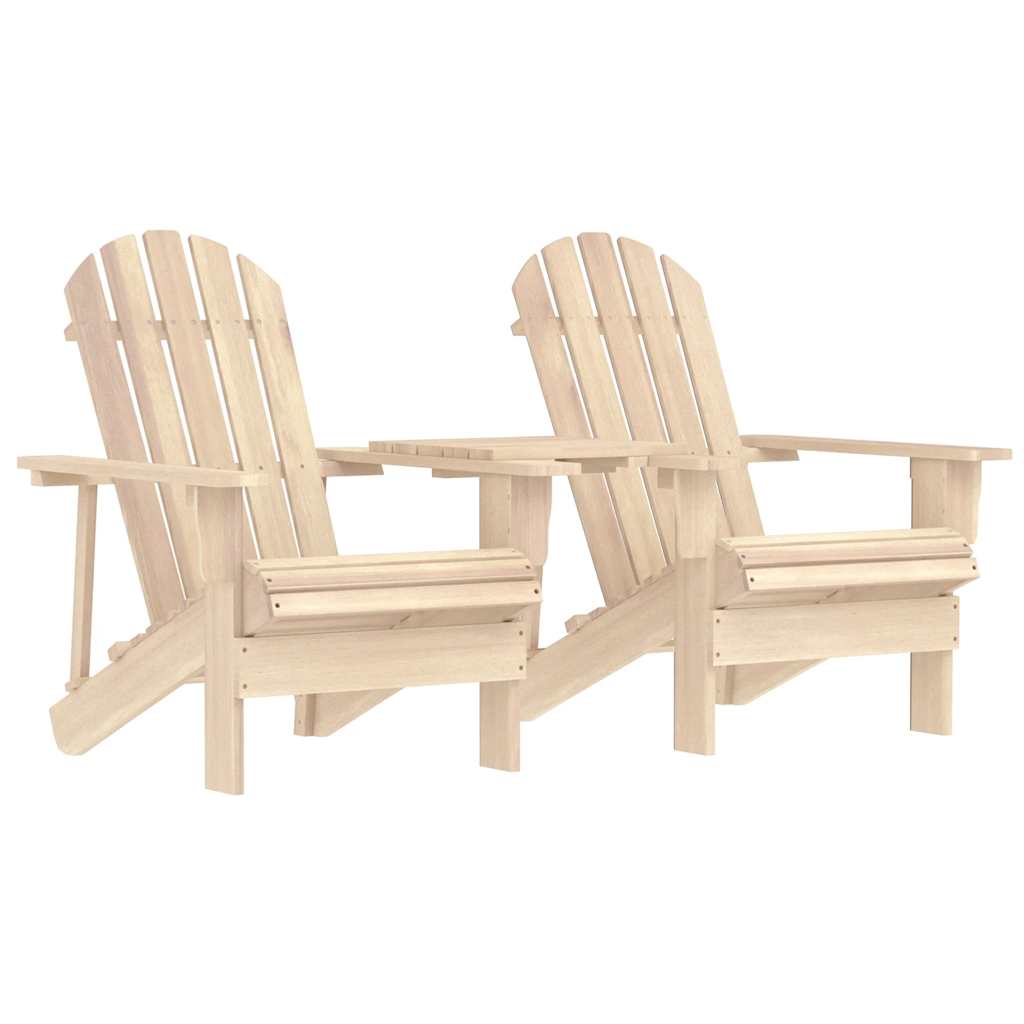 Adirondack hagestoler med tebord heltre gran