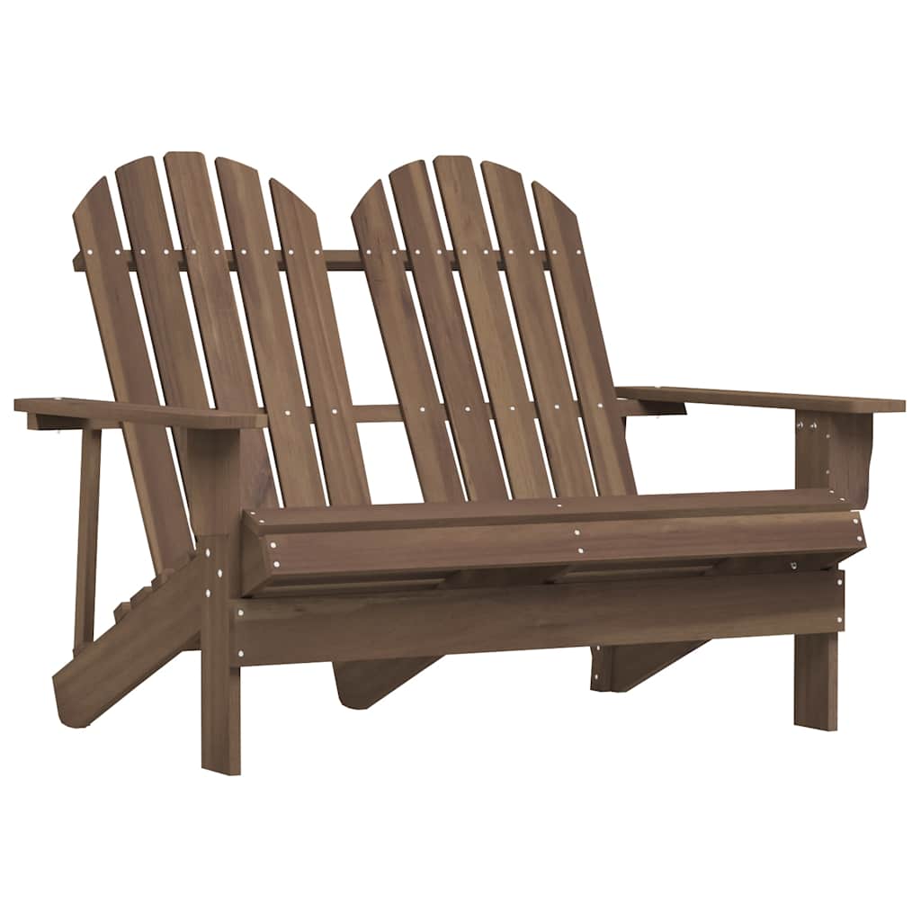 Adirondack hagestol 2-seters heltre gran brun