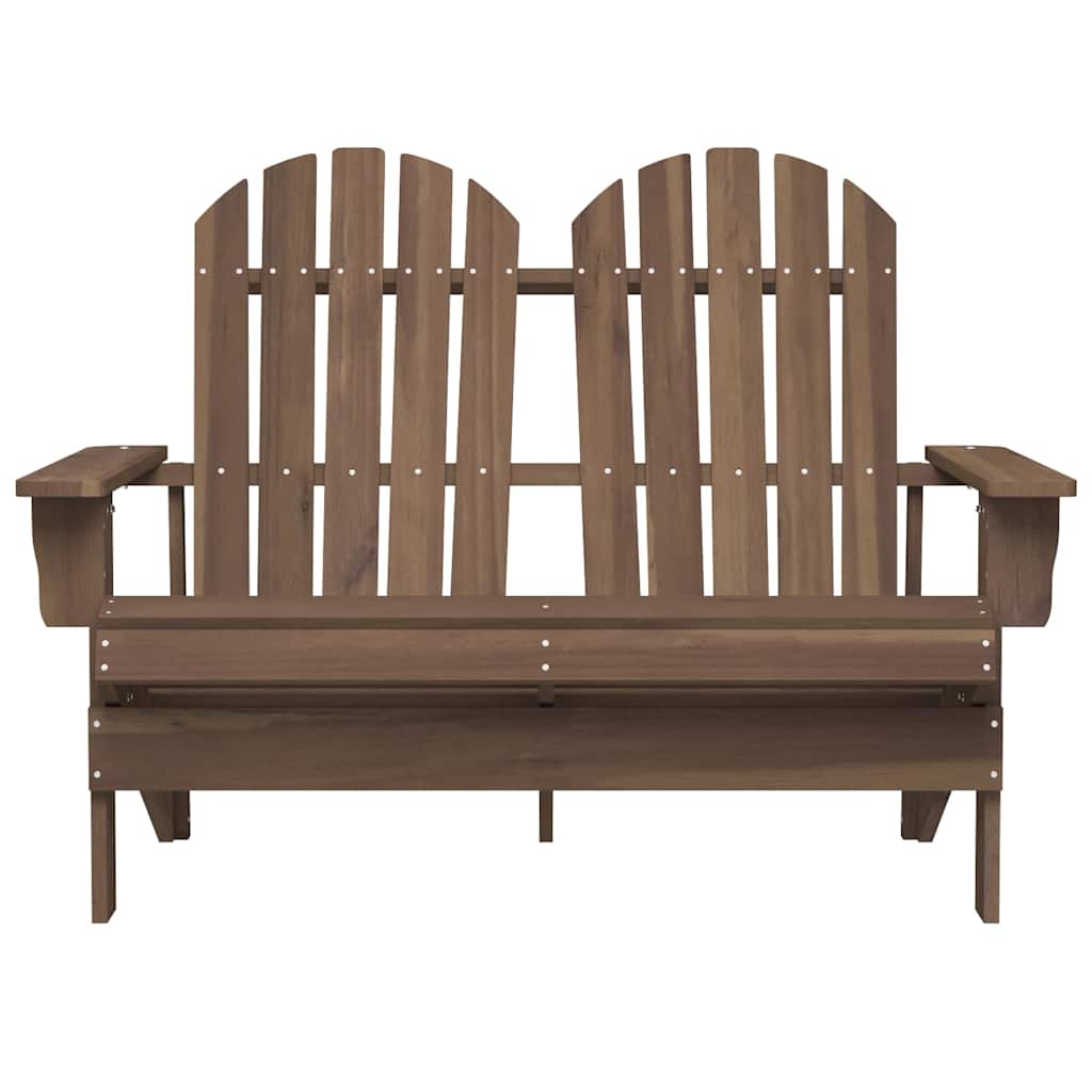 Adirondack hagestol 2-seters heltre gran brun