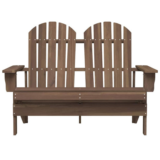 Adirondack hagestol 2-seters heltre gran brun