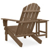 Adirondack hagestol med bord heltre gran brun