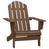 Adirondack hagestol med bord heltre gran brun