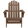 Adirondack hagestol med bord heltre gran brun