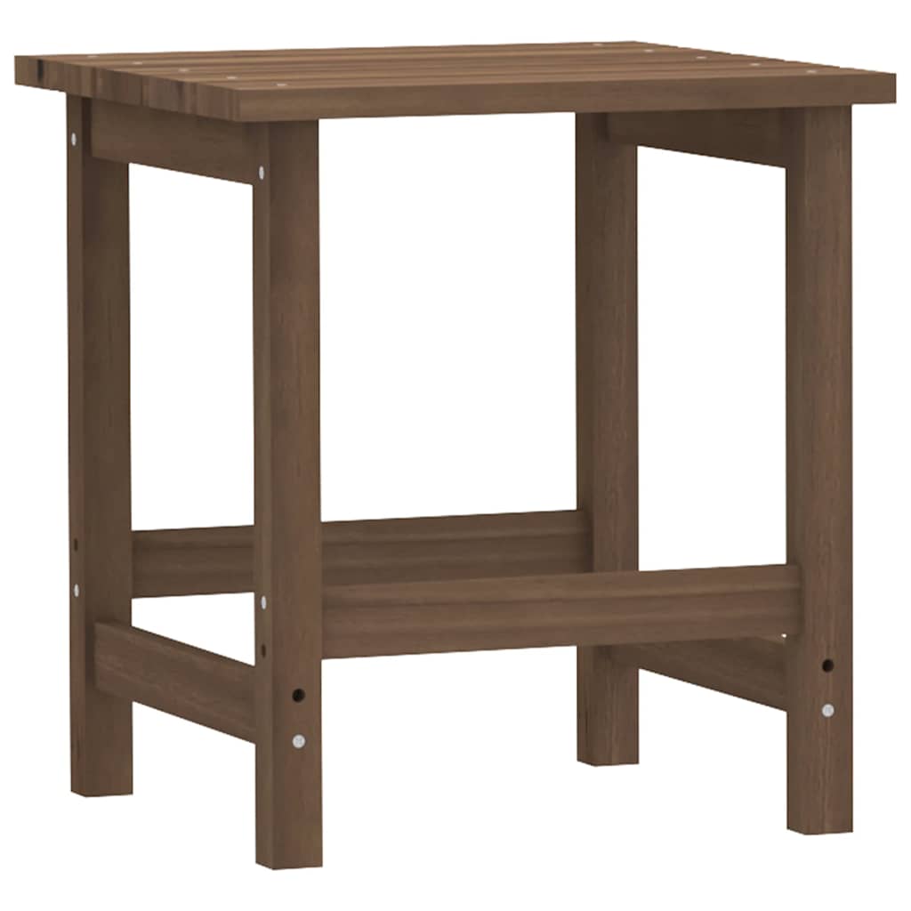 Adirondack hagestol med bord heltre gran brun