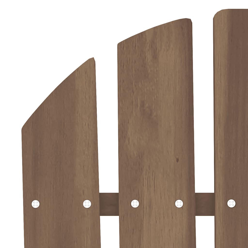 Adirondack hagestol med bord heltre gran brun
