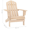 Adirondack hagestol med bord heltre gran