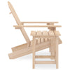 Adirondack hagestol med bord heltre gran