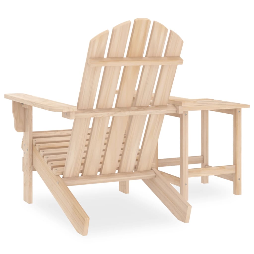 Adirondack hagestol med bord heltre gran