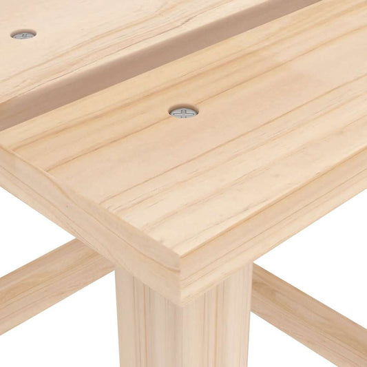 Adirondack hagestol med bord heltre gran