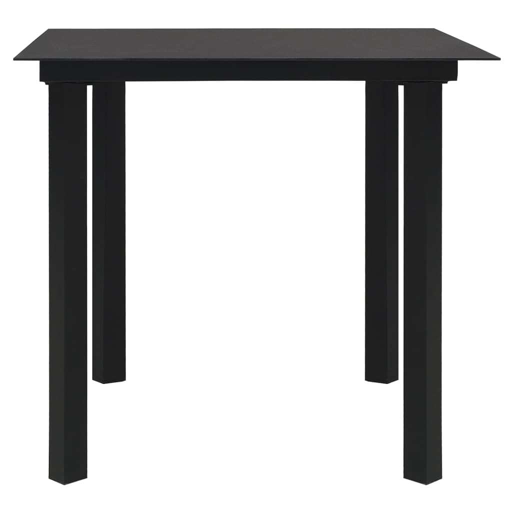 Hagespisegruppe 3 deler svart PVC-rotting