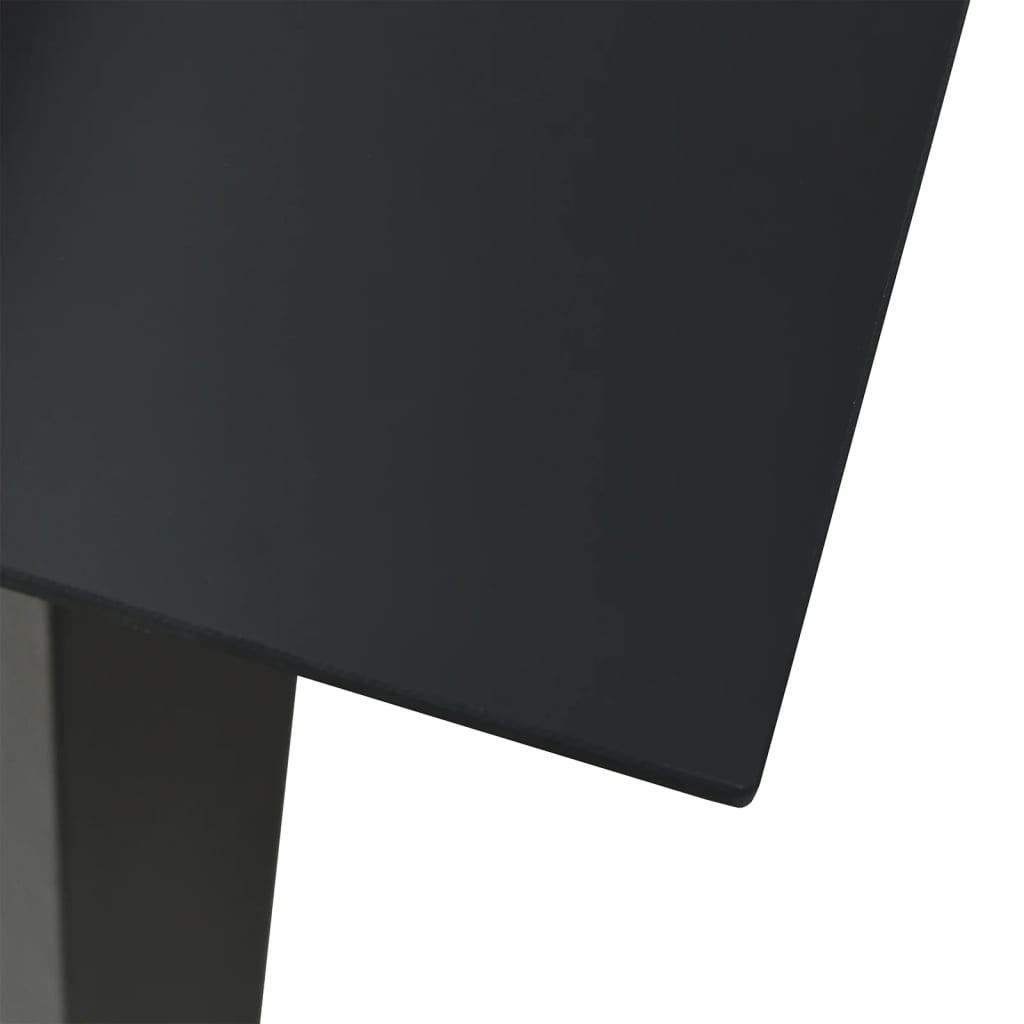 Hagespisegruppe 3 deler svart PVC-rotting