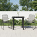 Hagespisegruppe 3 deler svart PVC-rotting