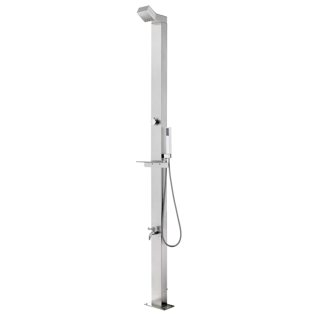 Hagedusj 220 cm rustfritt stål vidaXL