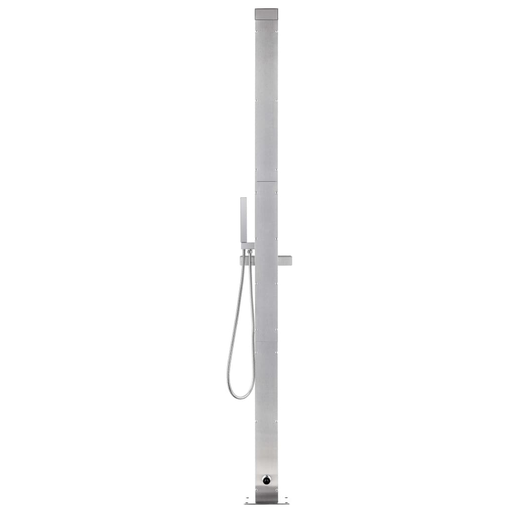 Hagedusj 220 cm rustfritt stål vidaXL