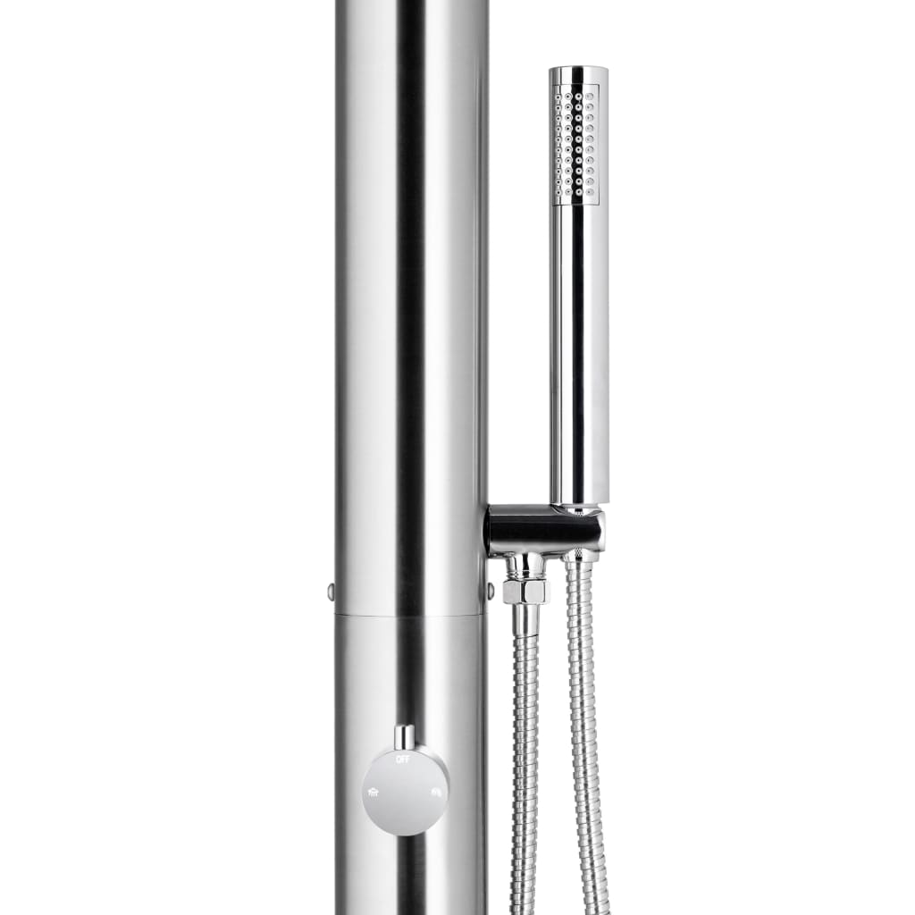 Hagedusj 225 cm rustfritt stål vidaXL