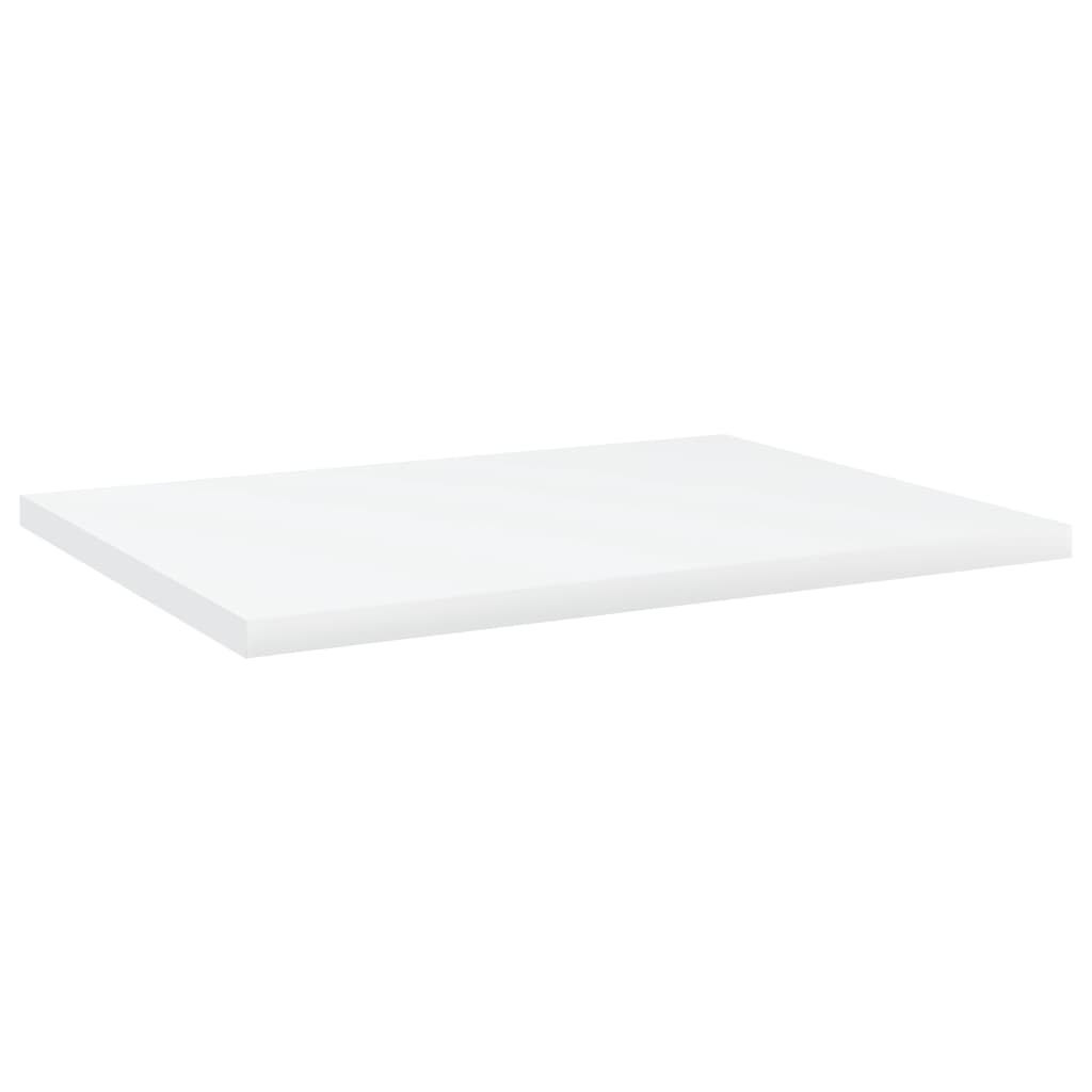 Hylleplater 4 stk hvit 40x30x1,5 cm konstruert tre