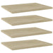 Hylleplater 4 stk sonoma eik 40x30x1,5 cm konstruert tre
