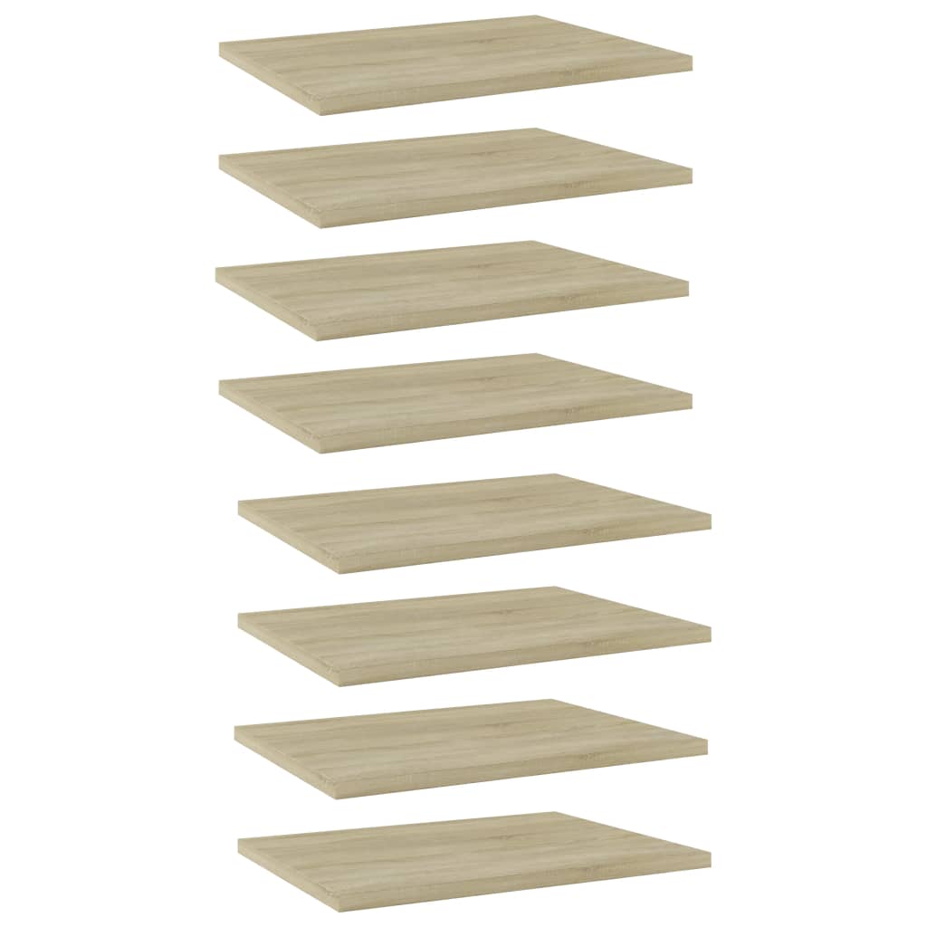 Hylleplater 8 stk sonoma eik 40x30x1,5 cm sponplate