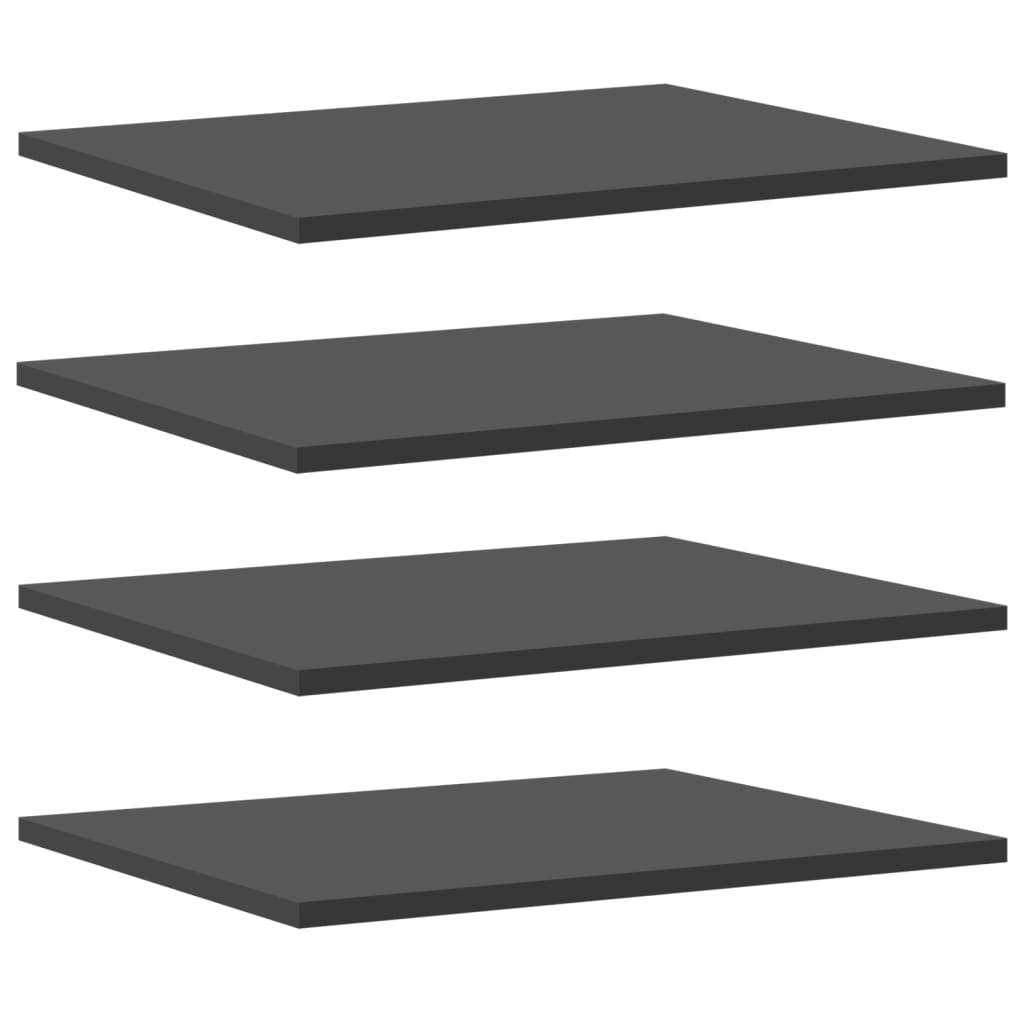 Hylleplater 4 stk grå 40x50x1,5 cm sponplate