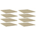 Hylleplater 8 stk sonoma eik 40x50x1,5 cm sponplate