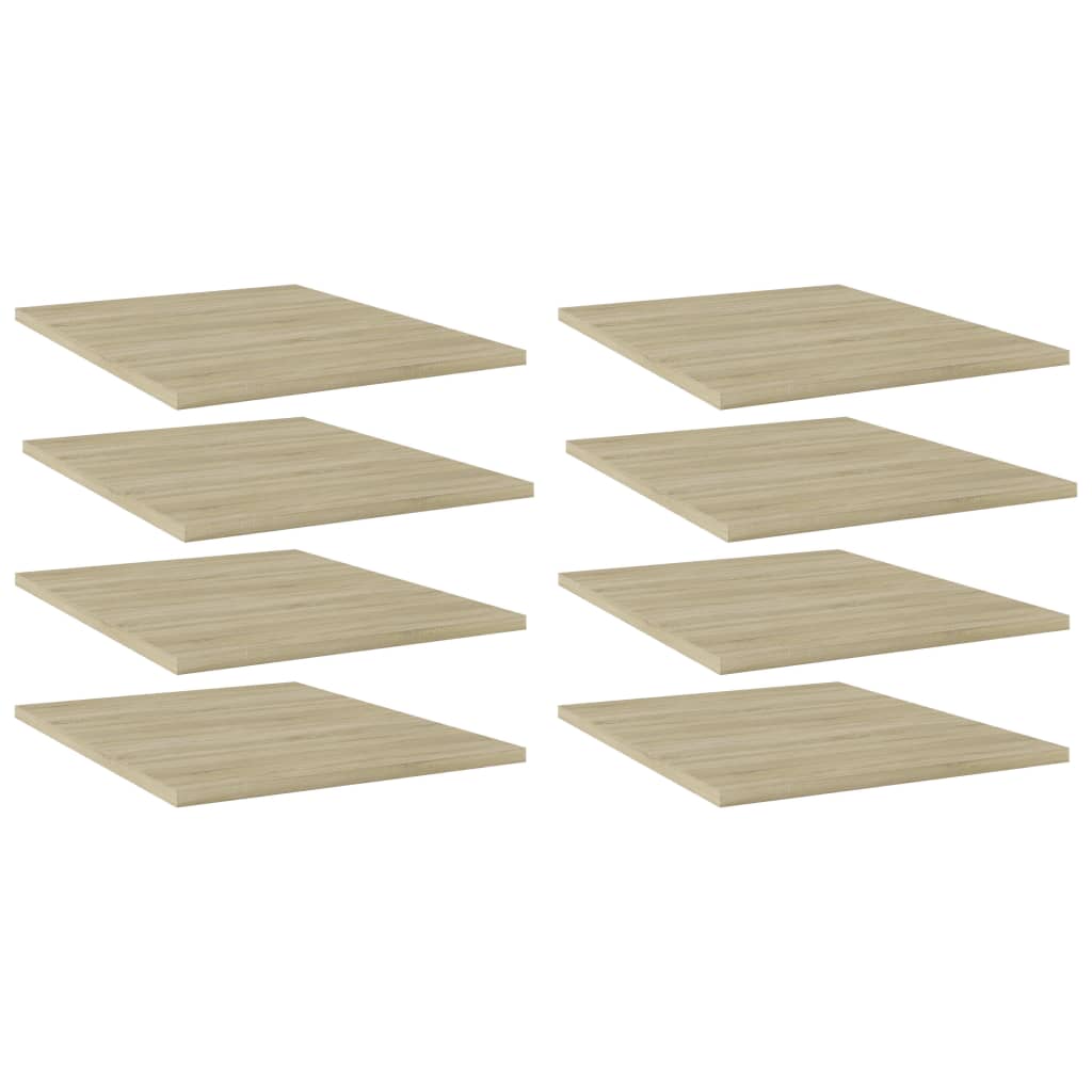 Hylleplater 8 stk sonoma eik 40x50x1,5 cm sponplate