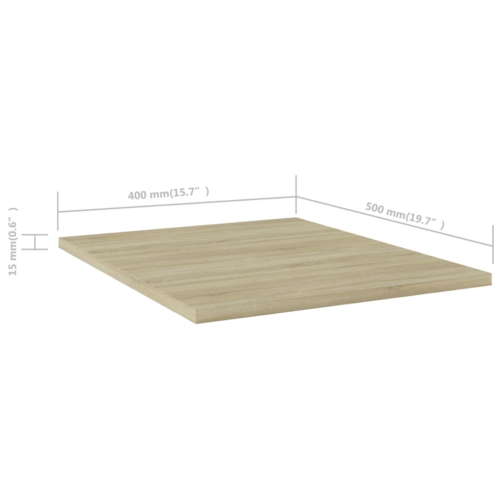 Hylleplater 8 stk sonoma eik 40x50x1,5 cm sponplate