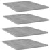 Hylleplater 4 stk betonggrå 40x50x1,5 cm konstruert tre