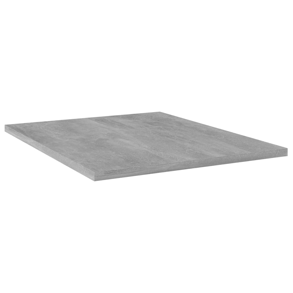 Hylleplater 4 stk betonggrå 40x50x1,5 cm konstruert tre