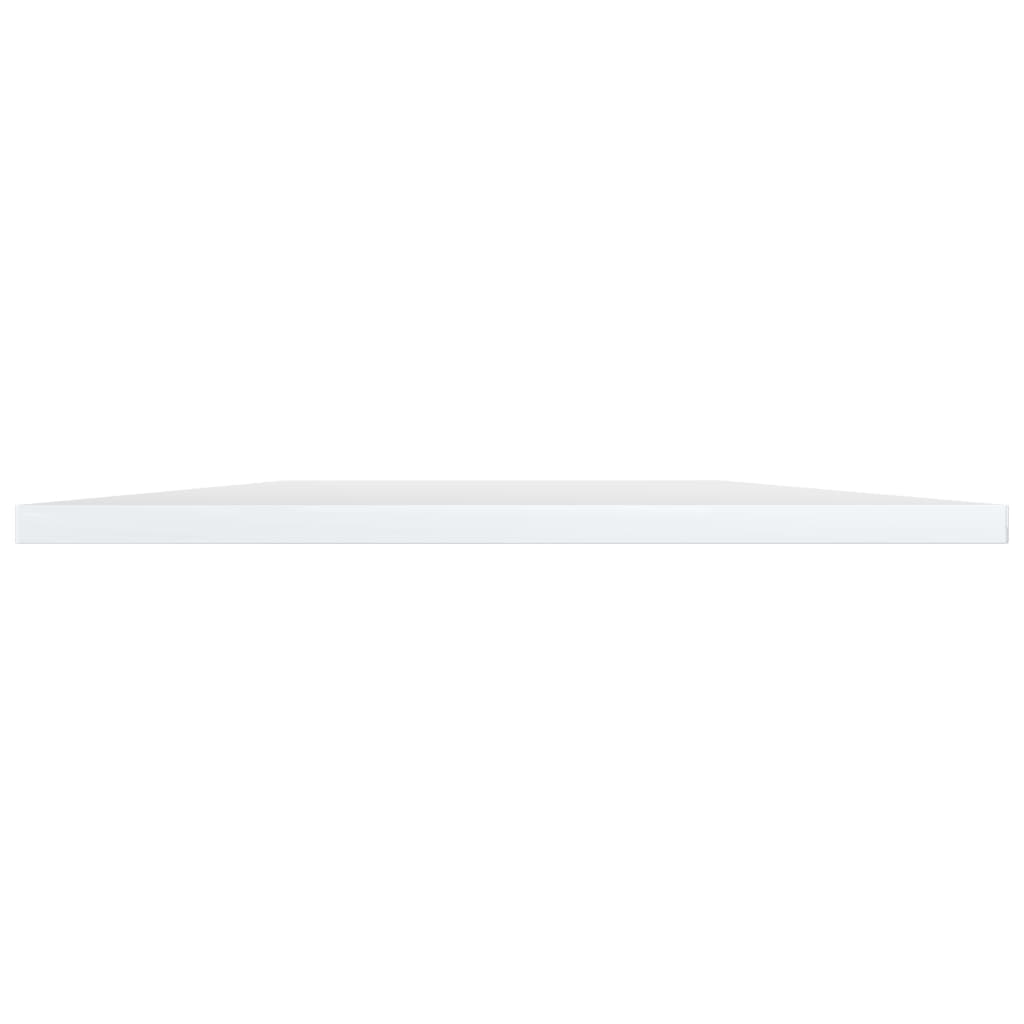 Hylleplater 8 stk høyglans hvit 40x50x1,5 cm konstruert tre