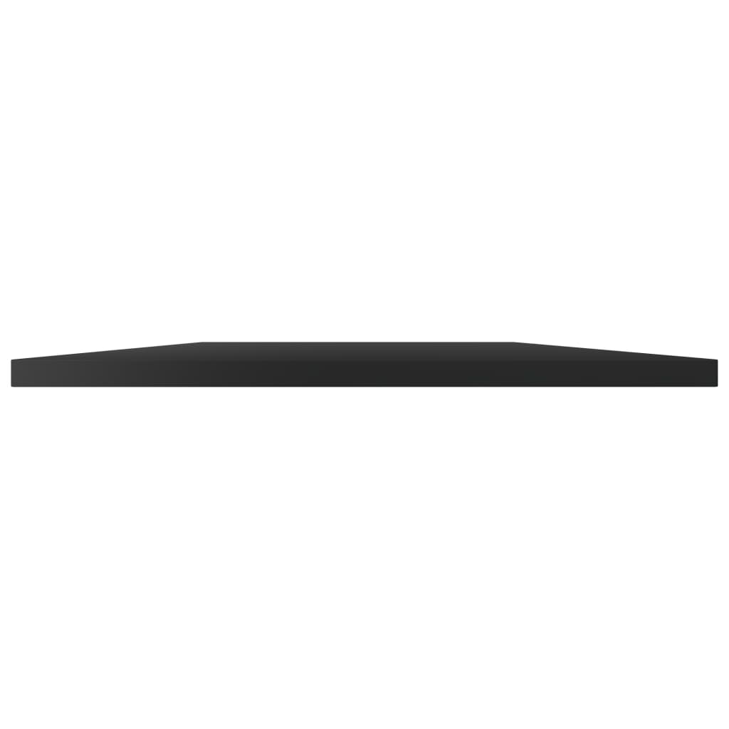 Hylleplater 8 stk høyglans svart 40x50x1,5 cm konstruert tre
