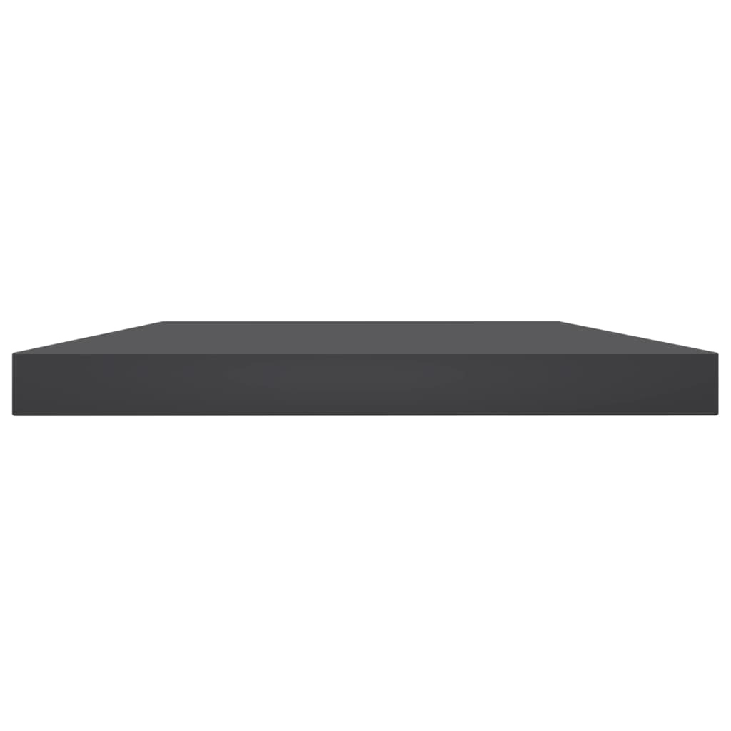 Hylleplater 4 stk grå 60x10x1,5 cm sponplate