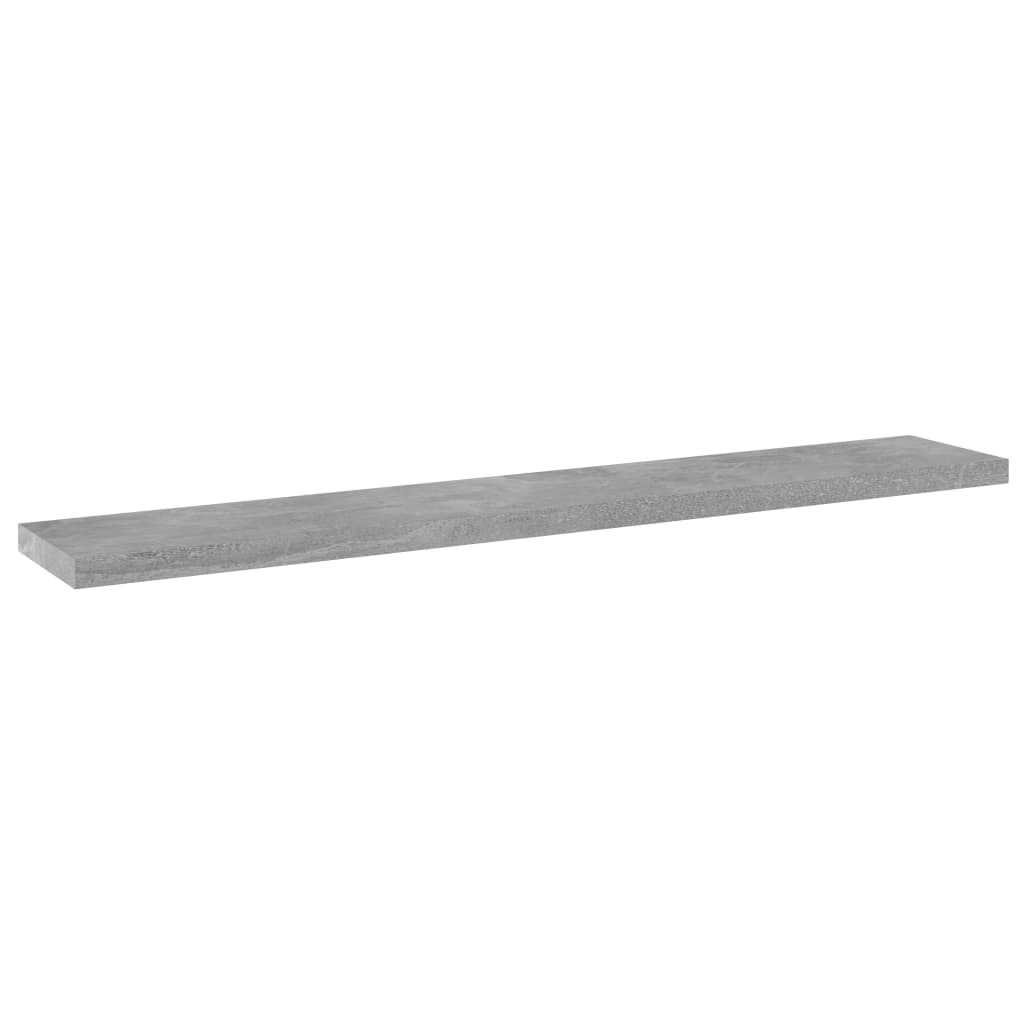 Hylleplater 4 stk betonggrå 60x10x1,5 cm konstruert tre