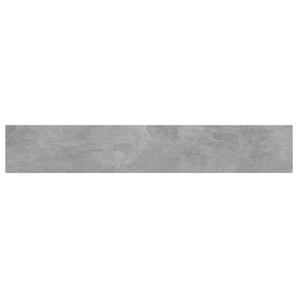 Hylleplater 4 stk betonggrå 60x10x1,5 cm konstruert tre