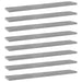 Hylleplater 8 stk betonggrå 60x10x1,5 cm sponplate