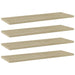 Hylleplater 4 stk sonoma eik 60x20x1,5 cm sponplate
