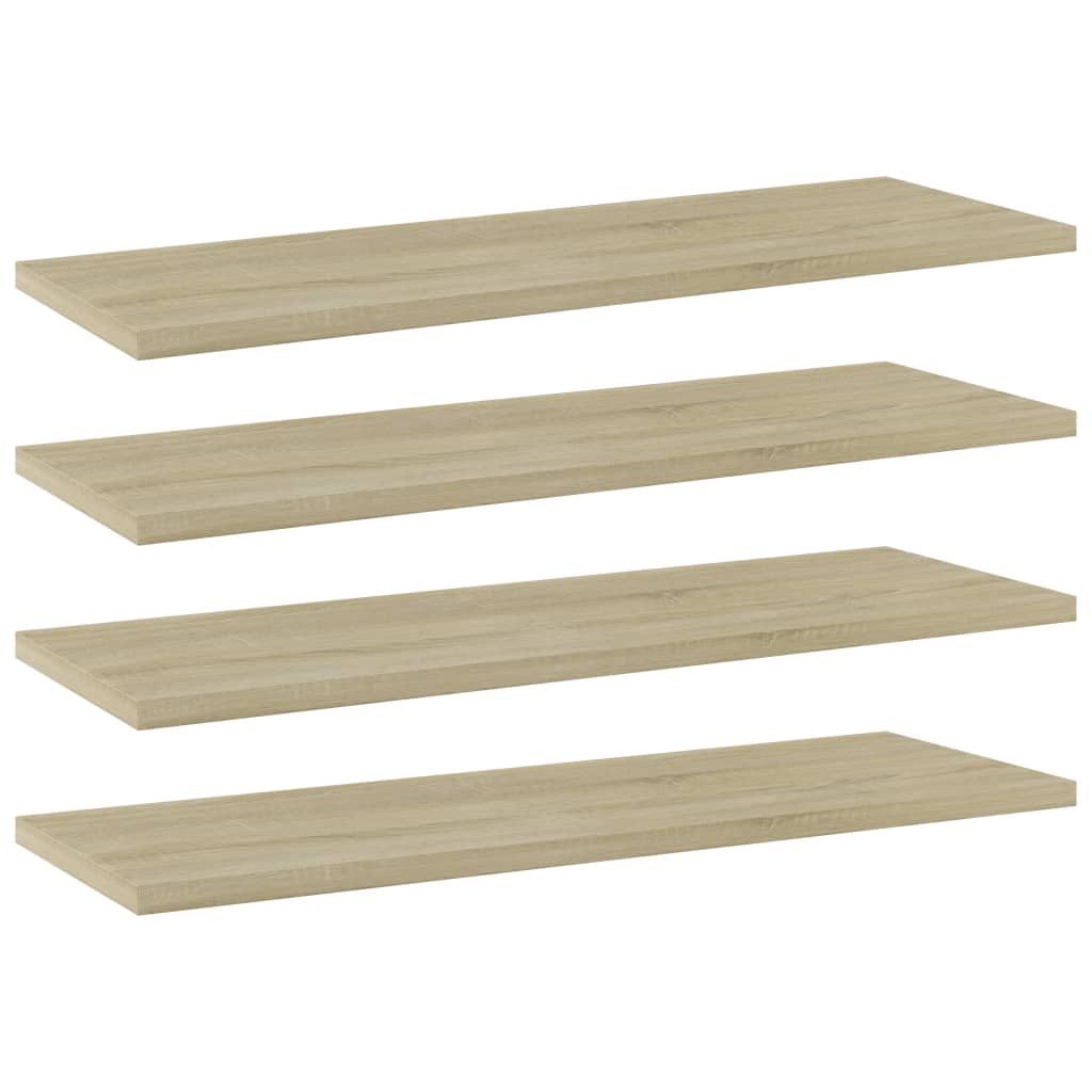 Hylleplater 4 stk sonoma eik 60x20x1,5 cm sponplate