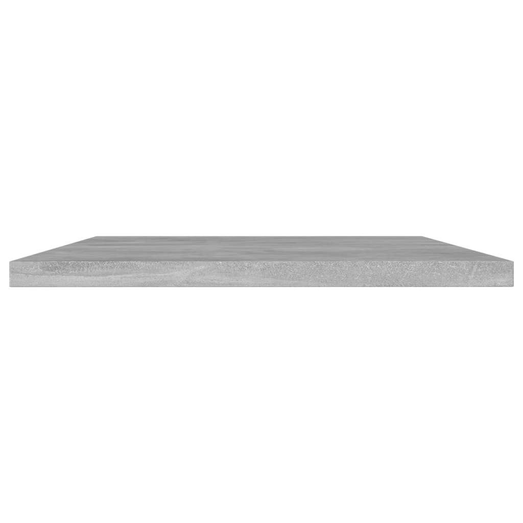 Hylleplater 4 stk betonggrå 60x20x1,5 cm sponplate