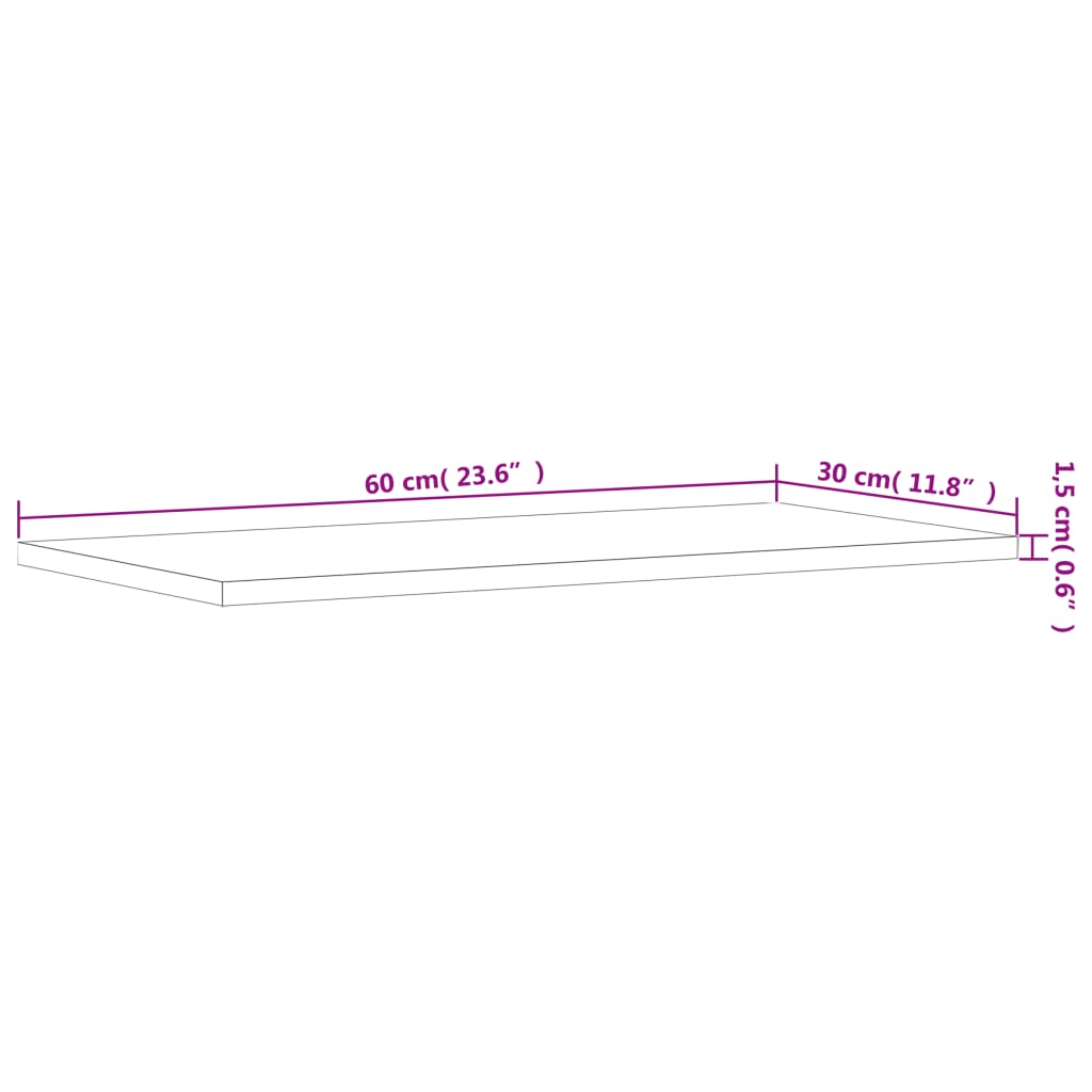 Hylleplater 4 stk sonoma eik 60x30x1,5 cm sponplate