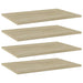 Hylleplater 4 stk sonoma eik 60x40x1,5 cm konstruert tre