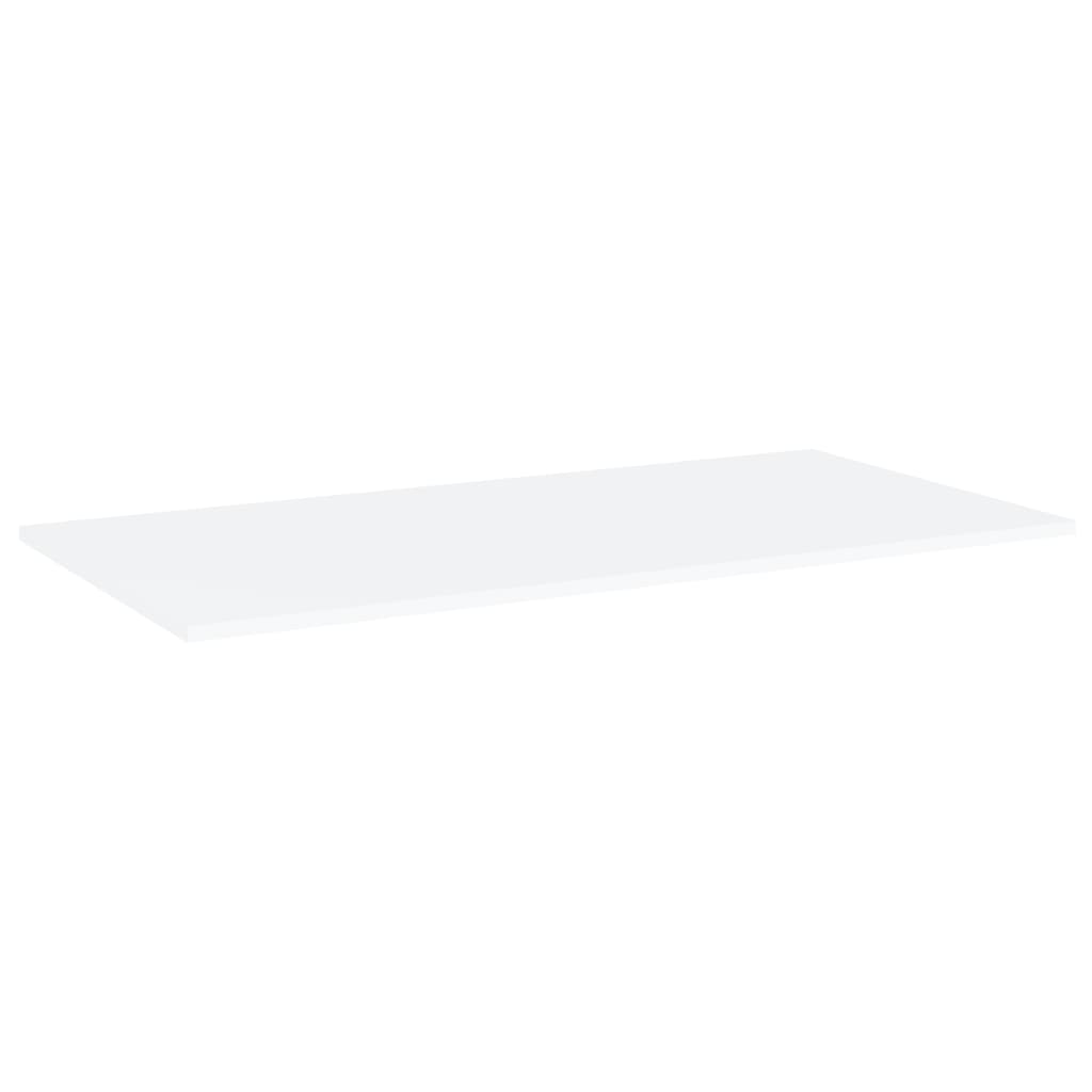 Hylleplater 4 stk hvit 80x20x1,5 cm konstruert tre