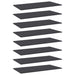 Hylleplater 8 stk grå 80x20x1,5 cm sponplate