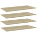 Hylleplater 4 stk sonoma eik 80x20x1,5 cm sponplate