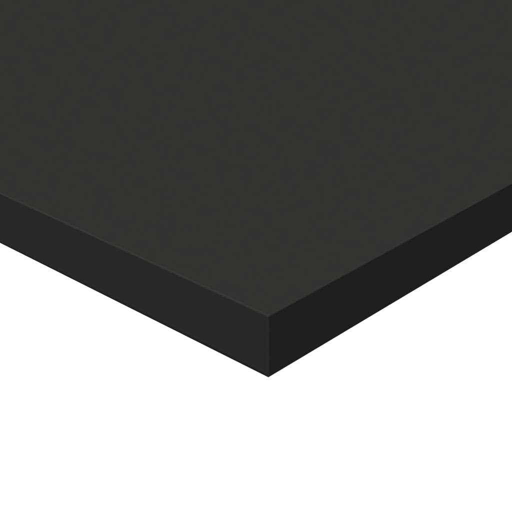 Hylleplater 4 stk svart 80x30x1,5 cm sponplate