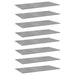 Hylleplater 8 stk betonggrå 80x30x1,5 cm sponplate