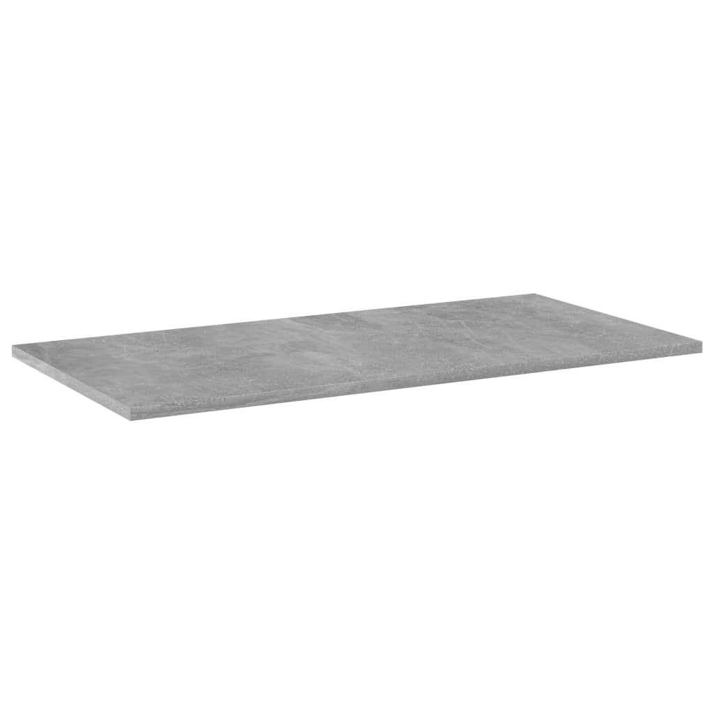Hylleplater 4 stk betonggrå 80x40x1,5 cm konstruert tre