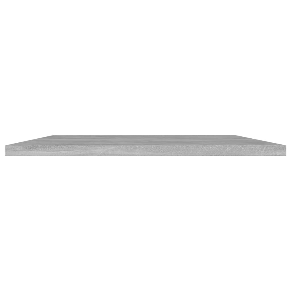 Hylleplater 4 stk betonggrå 80x40x1,5 cm konstruert tre