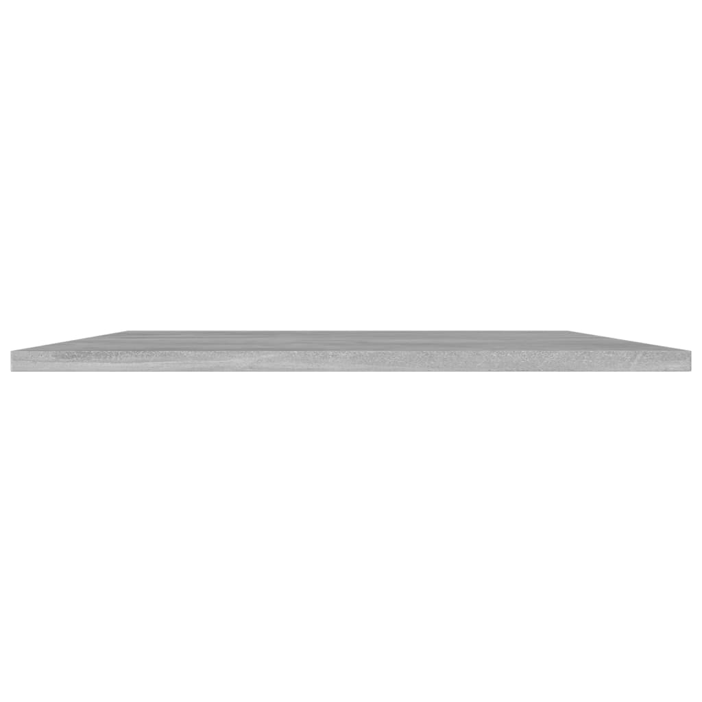 Hylleplater 4 stk betonggrå 80x50x1,5 cm konstruert tre