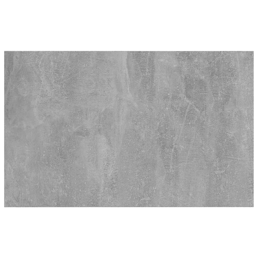 Hylleplater 4 stk betonggrå 80x50x1,5 cm konstruert tre