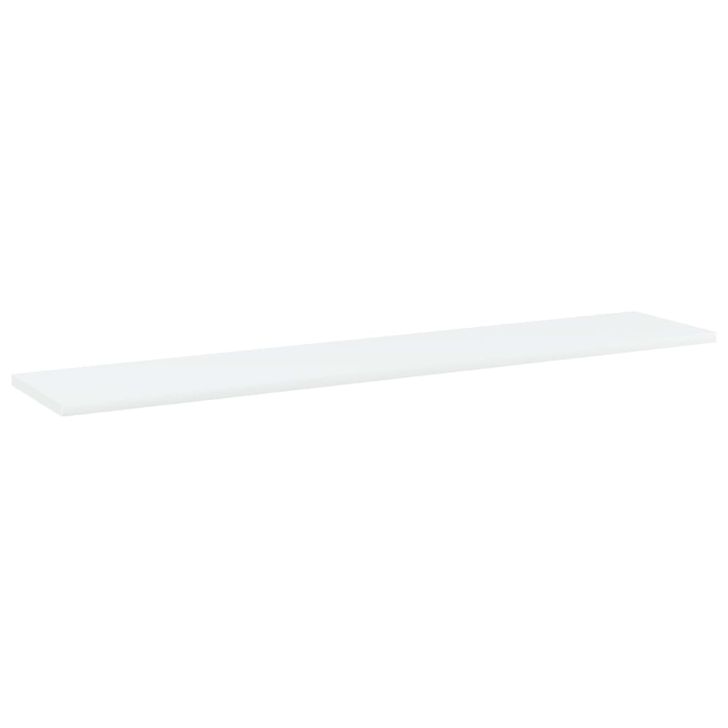Hylleplater 4 stk hvit 100x20x1,5 cm konstruert tre