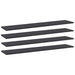 Hylleplater 4 stk grå 100x20x1,5 cm sponplate